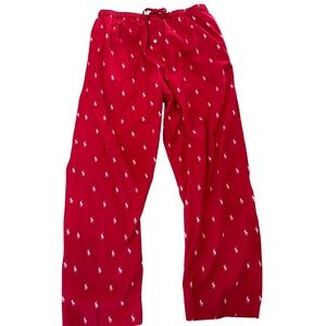 Polo by Ralph Lauren Red Sleepwear Pants